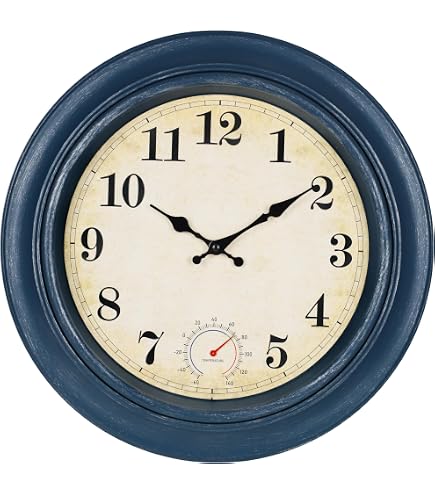 Amazon.com : La Crosse Clock 404-4450 19.7 Inch Indoor/Outdoor
