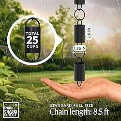 Rain Chains Direct - Channel Link Rain Chain - 8.5