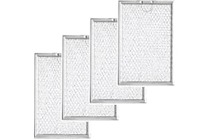 Nispira Replacement Range Hood Microwave Grease Filter Compatible with GE WB06X10309-4 Packs