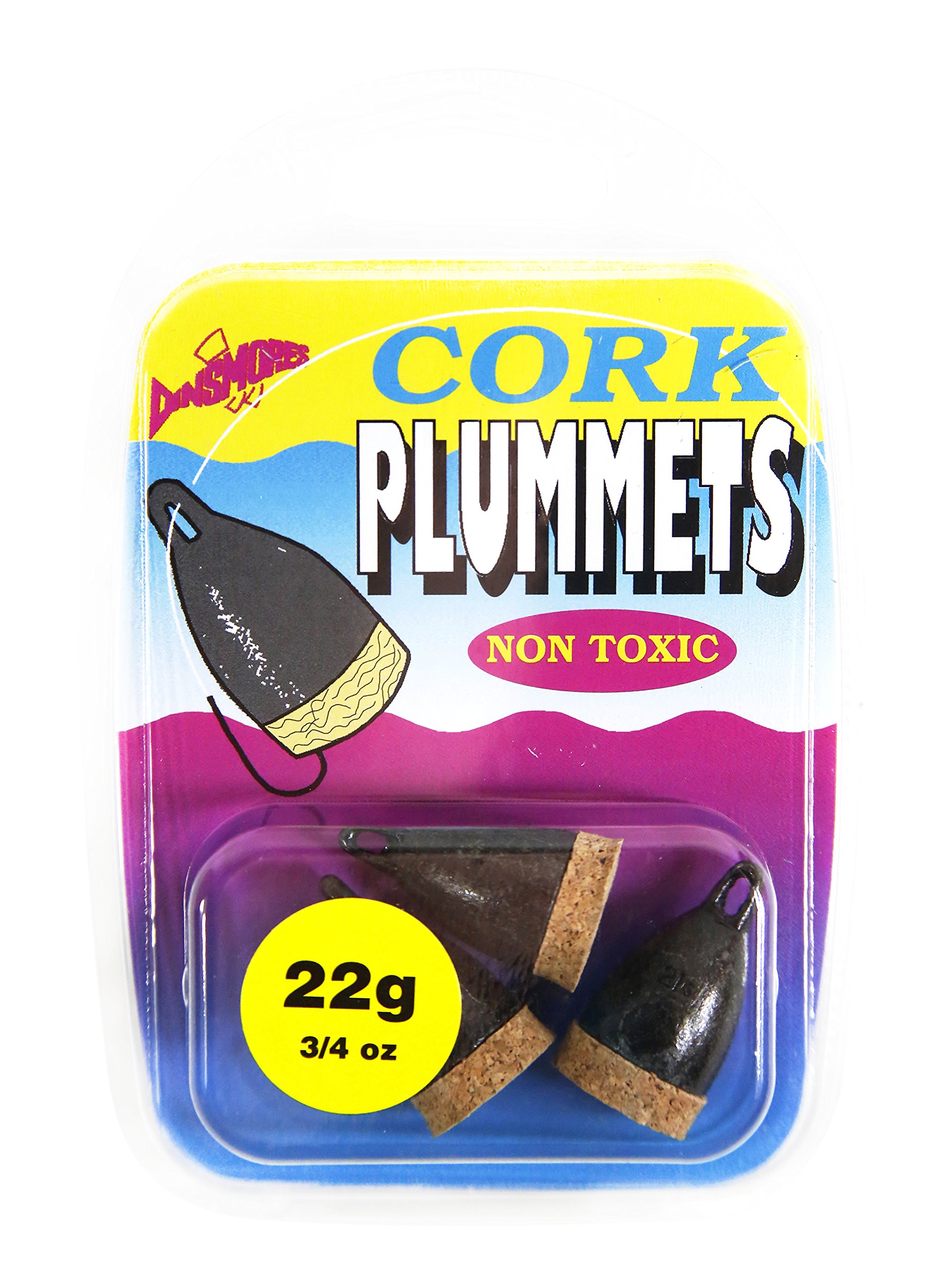 Dinsmores Non Toxic Cork Plummet Sinker - Black, 22 g