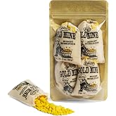 Gold Mine Gold Nugget Gum - 4 Bags In Decorative Gold Packaging - Rock Candy Favors, Construction Party Favors
