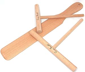 Spatule En Crepiere,1 PCS Ecarteur De Crêpe + 1 PCS Spatule Epandeur De