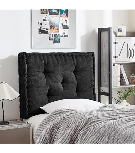 DormCo Rainha Ultra Thick Tufted Headboard - Gray Twin/Twin XL For College Dorm