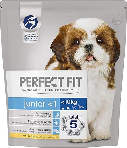 Perfect Fit Junior Croquettes Pour Jeune Petit Chien Et Chiot 10kg Riche En Poulet 4 Sacs De 14kg
