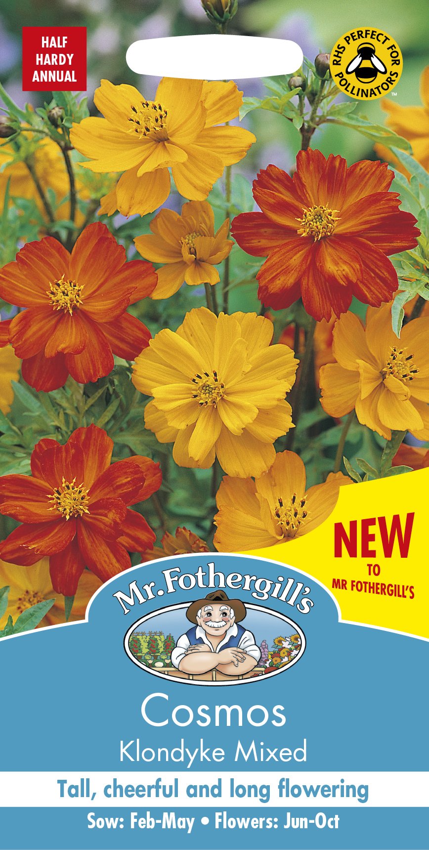 Mr Fothergill’s Cosmos Flower Seeds, Klondyke Mixed