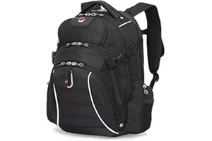 SWISSGEAR SWA9855 Carry-On Backpack with Waterproof Laptop/Tablet Section - Fits 15.6-Inch to 17.3-Inch Laptops in the bag