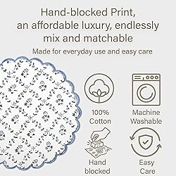 Ridhi Powder Blue Bo-ho Round Place Mat Double