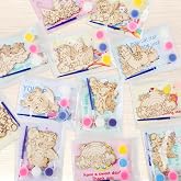 24 Set Unicorn Birthday Party Favors Cards with Wood Painting Crafts Unicorn Coloring Party Supplies Unicorns Wooden Arts and Crafts Tables Centerpieces for Baby Shower Christmas Gifts Decorations