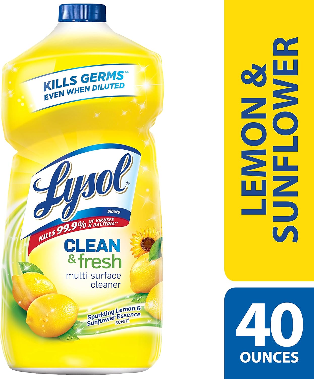 Lysol Clean Fresh Multi Surface Cleaner Lemon Sunflower 40oz