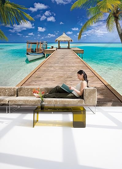 Komar Fototapete'Beach Resort', 368 x 254 cm, 8 Teile