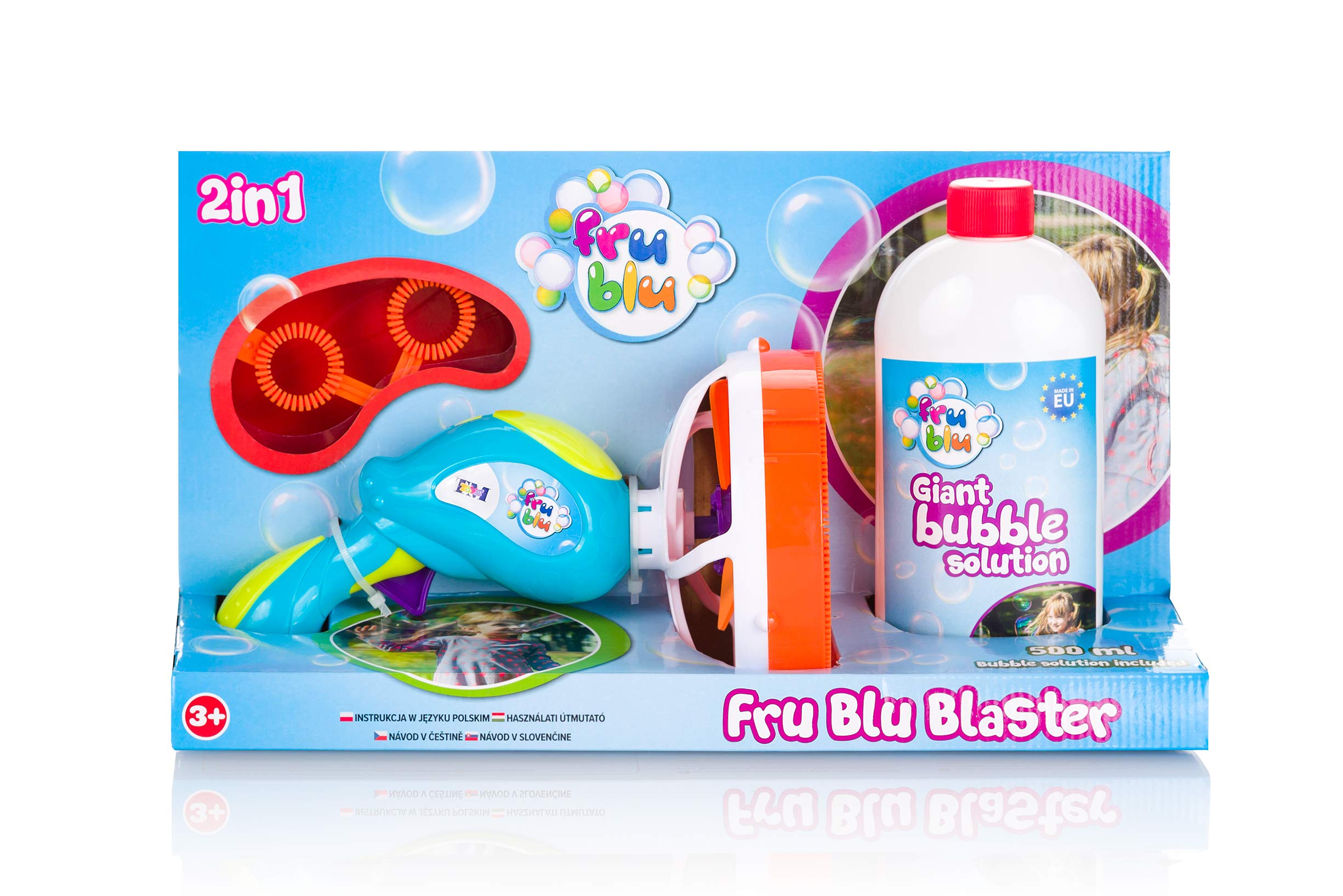 FRU BLU DKF10242 Blaster + Bubble Solution 0.5 L, Multi-Coloured