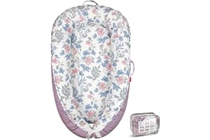 BUTOA Baby Lounger - Breathable & Soft Baby Nest, Portable and Lightweight Tummy Time Lounger for Home and Travel, Ideal Newborn Babies Essentials Baby Shower Gifts