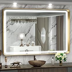 Hasipu 40×30 Inch LED Bathroom Mirror with