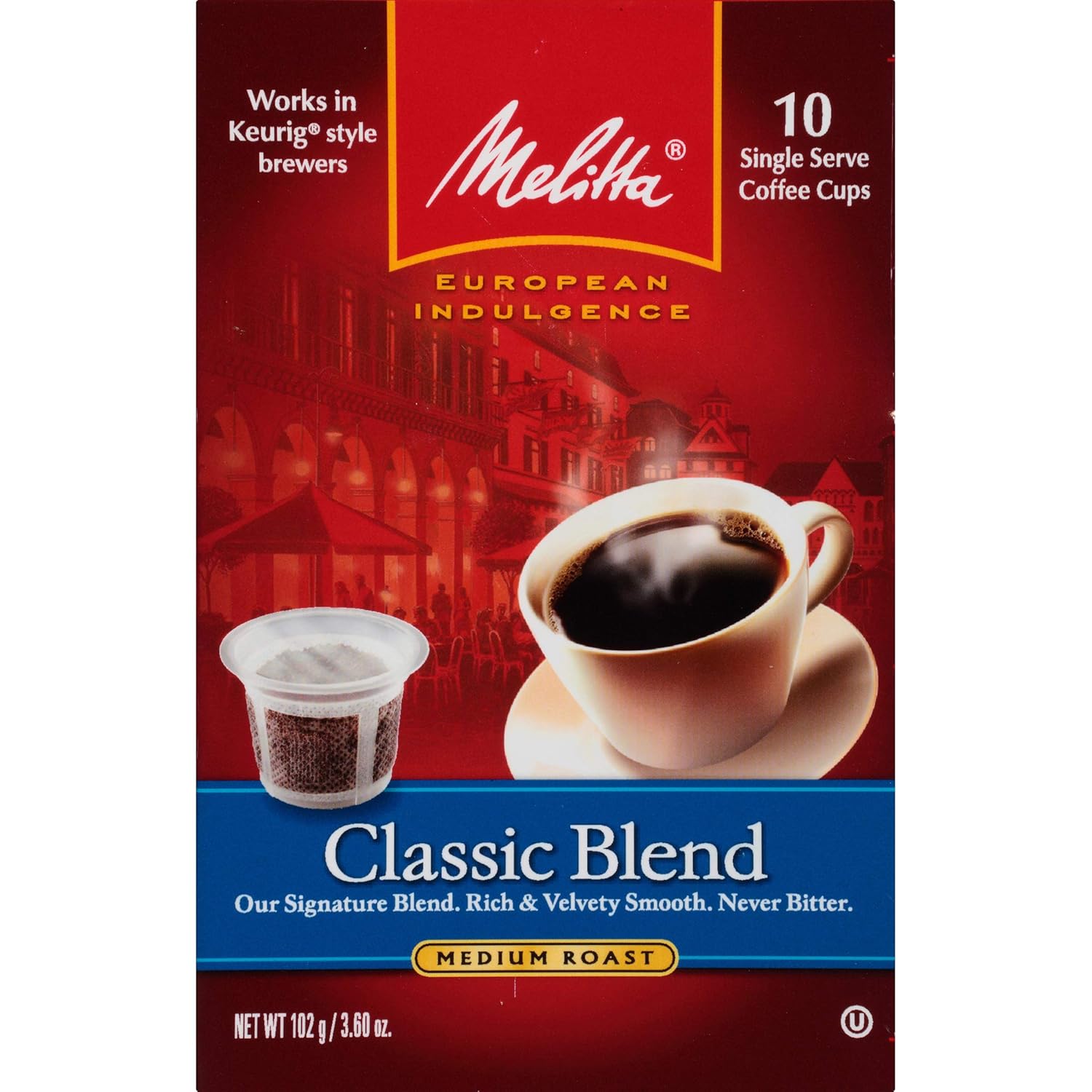 Melitta Single Cup Coffee for KCup Brewers Classic