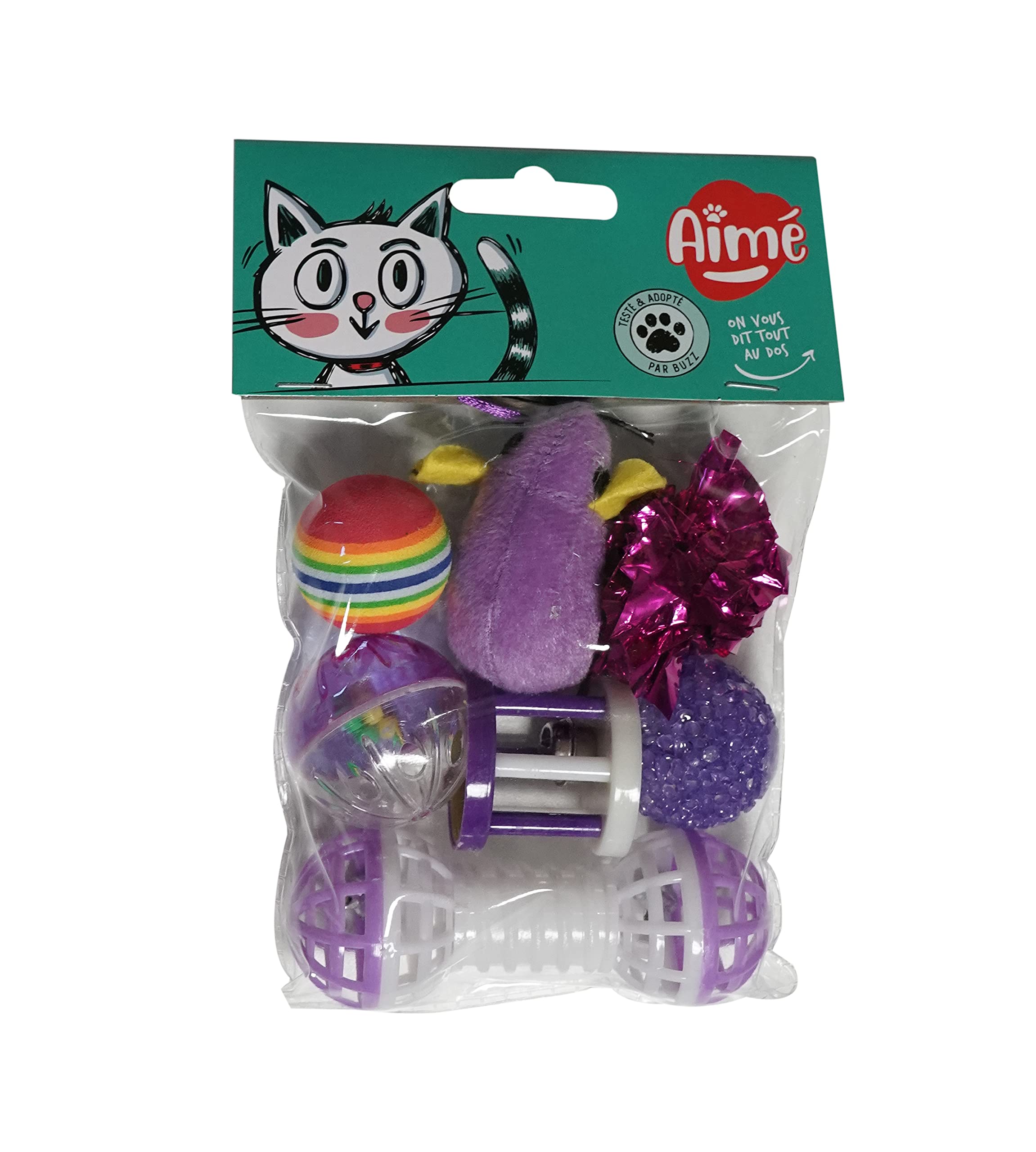 Aime 7pcs Cat Toys Mixed Different Cat Toys Fun Play