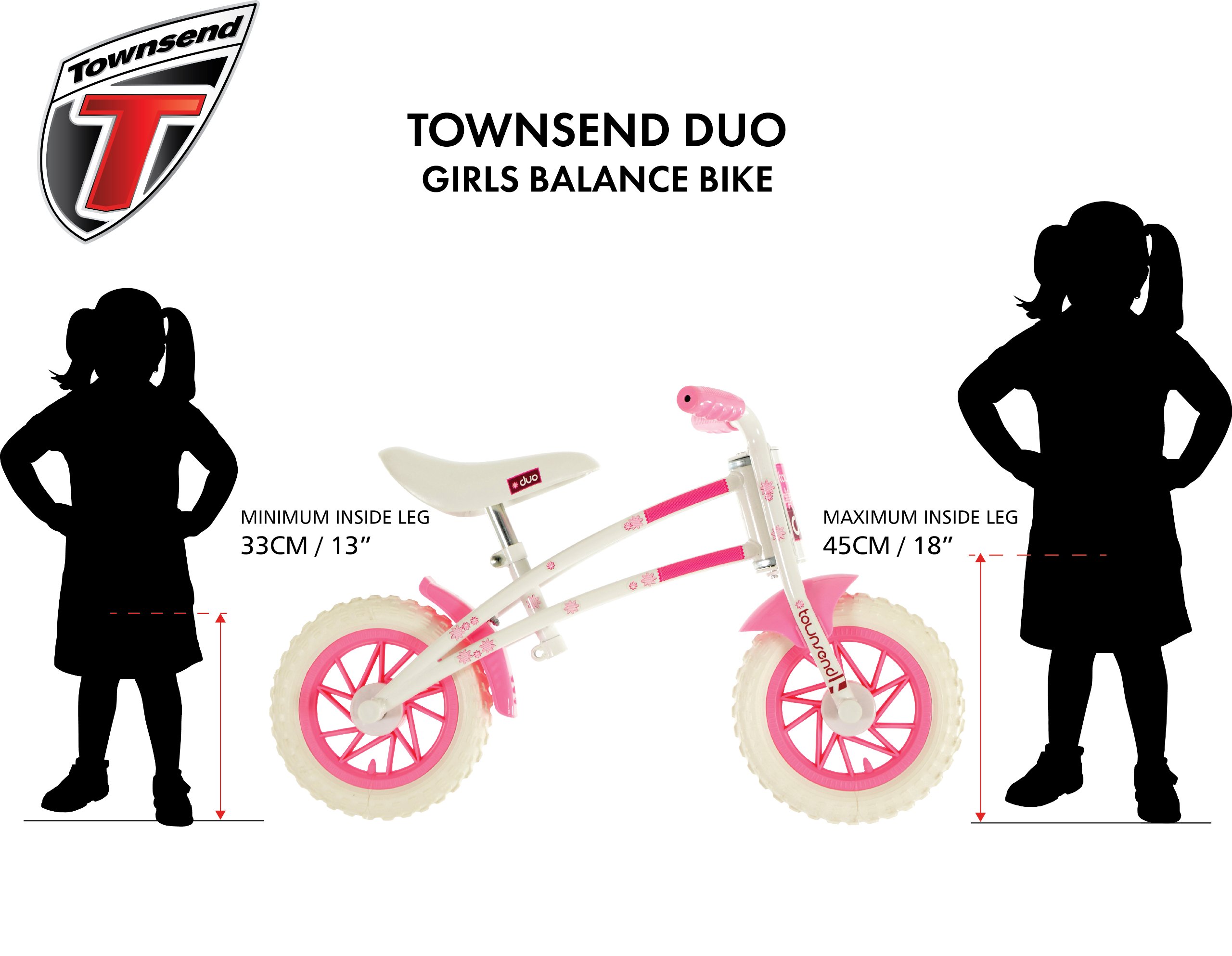 Townsend Duo Girls Balance Bike - Buy 