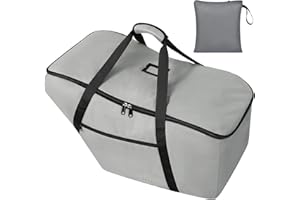 SCTEL Car Seat Travel Bag Fits Chicco Keyfit 30, Uppababy Mesa, Nuna Pipa Lite, Padded Infant Gate Check Bag for Air Travel, Durable Carrier Bag with Side Pocket and Protective Feet, Extra Storage Bag