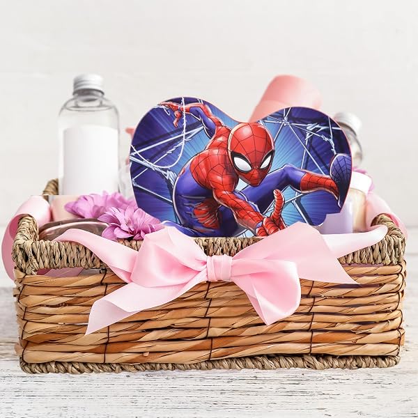SPIDERMAN HEART BOX, 10 INDIVIDUALLY WRAPPED CHOCOLATEY CANDY ASSORTMENT, GIFT SET, 2.12 OUNCES