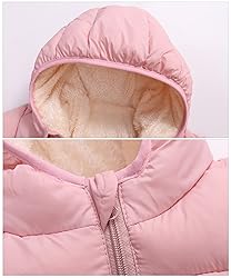Happy Cherry Toddler Girls Fleece Jacket Hooded