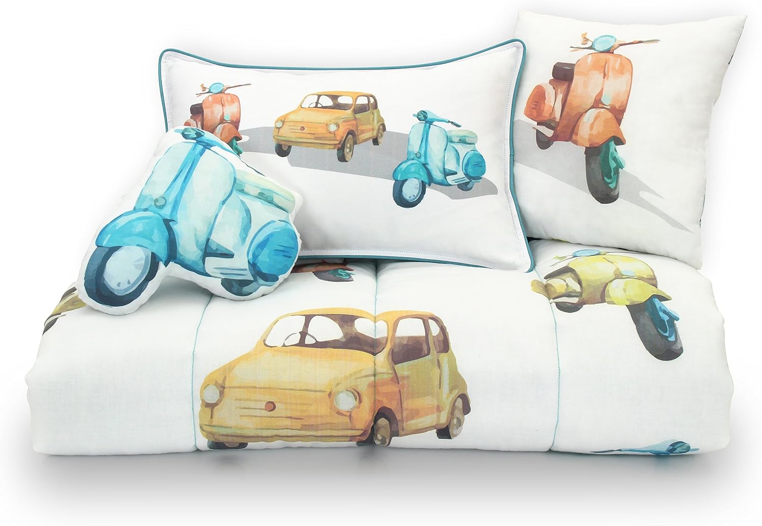 vintage car crib bedding