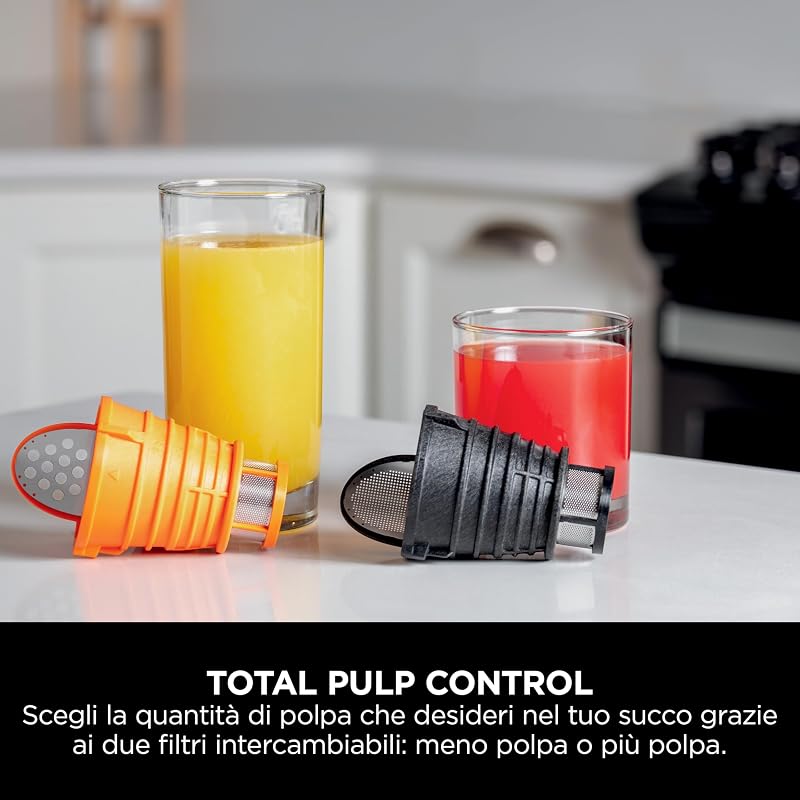 Cold Press, Estrattore di Succo, Caraffa da 700ml, Grigio JC151EU