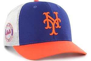 47 MLB Homerun Cooperstown Adjustable Snapback Mesh Trucker Hat, Adult One Size Fits All