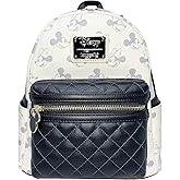 Loungefly Disney Mickey and Minnie Mouse Allover Debossed Womens Double Strap Shoulder Bag Purse