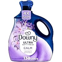 Ultra Soft Plus Fresh Fabric Softener Liquid, Calm, Lavender and Vanilla Bean, 2.75 L, 138 Loads, Downy Fabric Softener, Laun