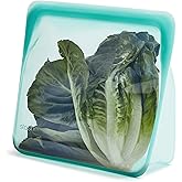 Stasher Silicone Reusable Storage Bag, Stand-Up Mega Bag, Reusable Freezer Bags, Microwave, Dishwasher, Oven Safe, Sous Vide,