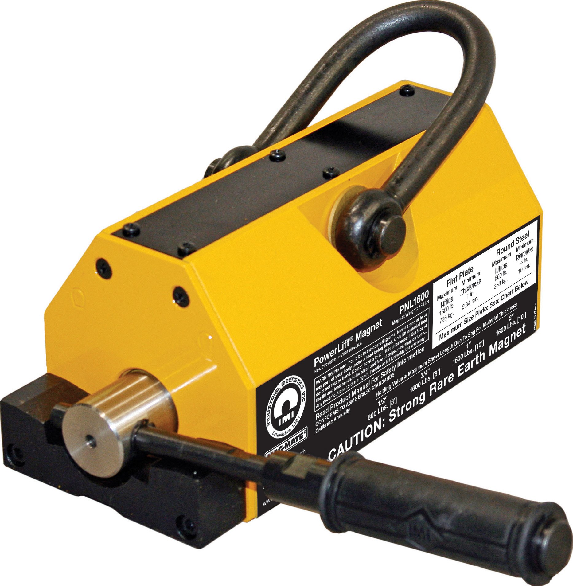 MAG-MATE PNL1600 Powerlift Lift Magnet with 1600 lb Capacity
