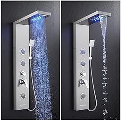 TSIBOMU 5 in 1 Shower Panel Tower System with LED