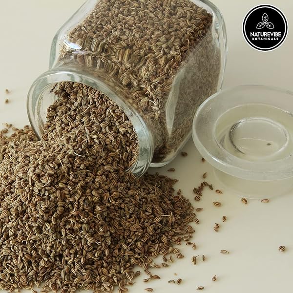 NATUREVIBE BOTANICALS AJWAIN SEEDS, 5LBS | CAROM SEEDS WHOLE | NON GMO & GLUTEN FREE | HELPS IN DIGESTION | 80 OUNCES