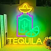 Artlast Tequila Neon Sign LED Neon lights for Wall Decor Tequila Signs for Home Bar Beer Bar Restaurant Man Cave Club Tequila Gift