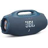 JBL Boombox 4 - Most Powerful Portable Waterproof Speaker with Massive Pro Sound, Up to 34 Hours of Playtime, & Multi-Speaker Connection by Auracast™ (Blue)