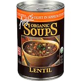 Amy's Light in Sodium Organic Soups, Lentil, 14.5 oz