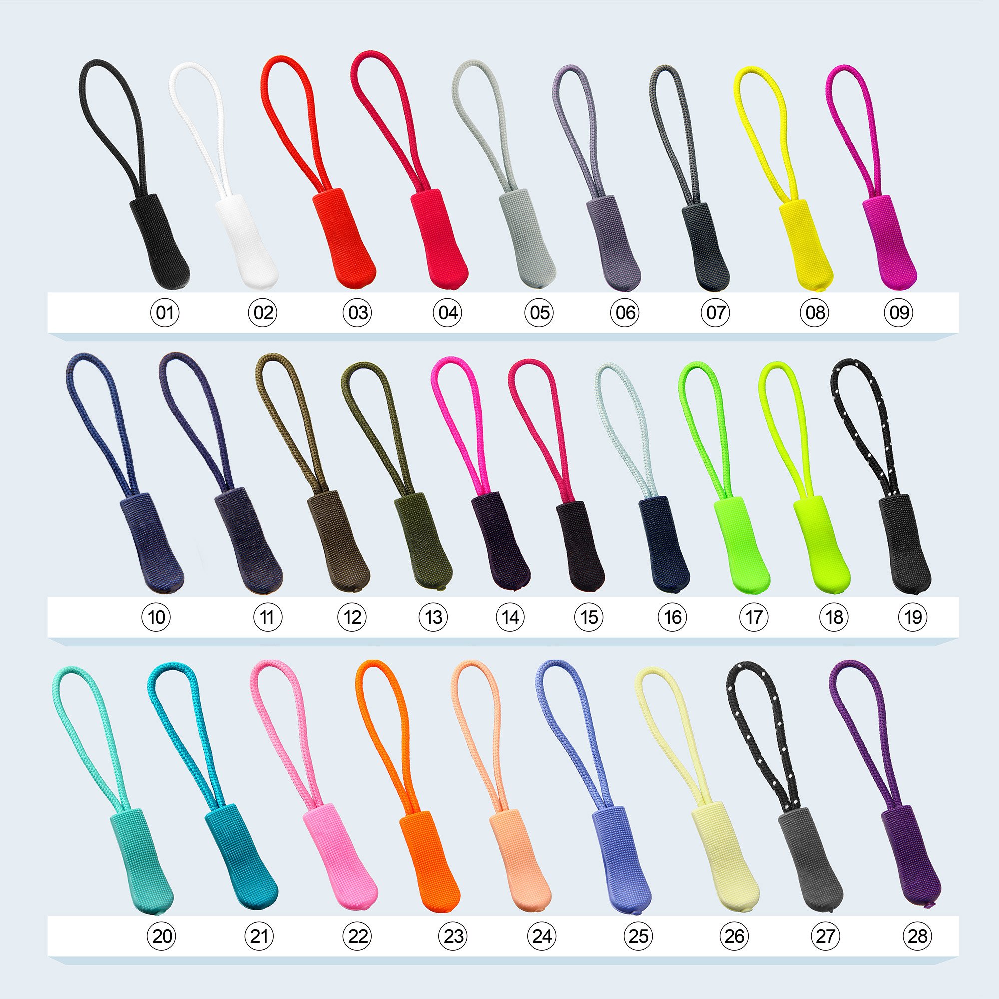 Luggage Zipper Pull Replacement for Backpack: YZSFIRM 10 Pcs Black Zipper Tab