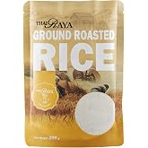 ThaiRaya Ground Roasted Rice (Khao kua), 250 grams, 8.8 oz Thai food ingredient Laab Namtok zip lock bag easy to store