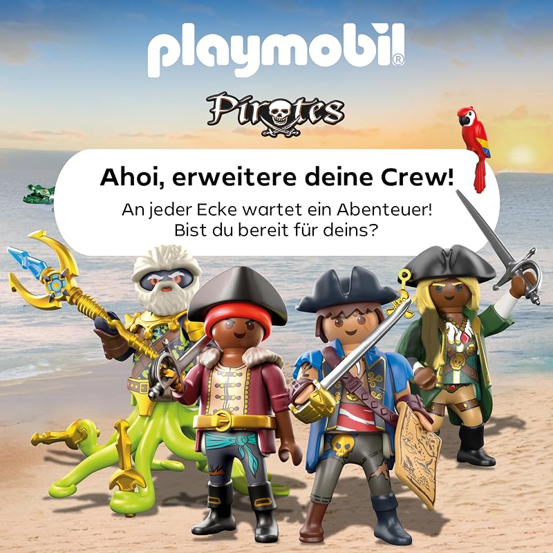 | Pirates | Schatzbergung auf Piratenfloß | Piratenspielzeug | Piratenfigur | Spielzeug für Kinder ab 4 Jahren | 71794