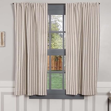 Amazon Com Piper Classics Market Place Gray Ticking Stripe Panel