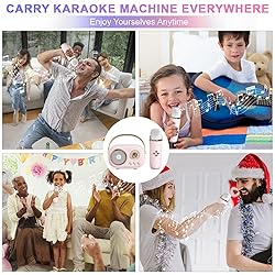 Aresrora Mini Karaoke Machine for Kids,Portable