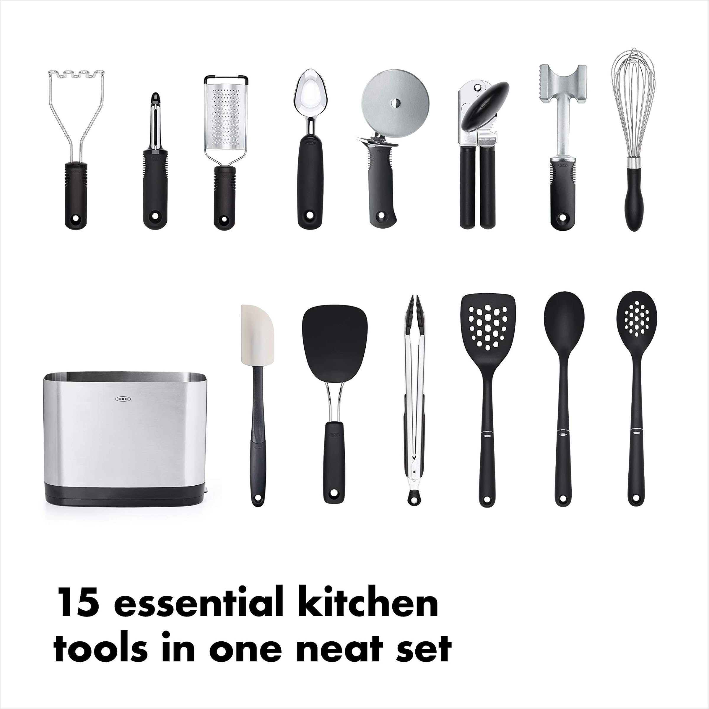 OXO Okuso Good Grips 15 Types Everyday Kitchen Tool Set