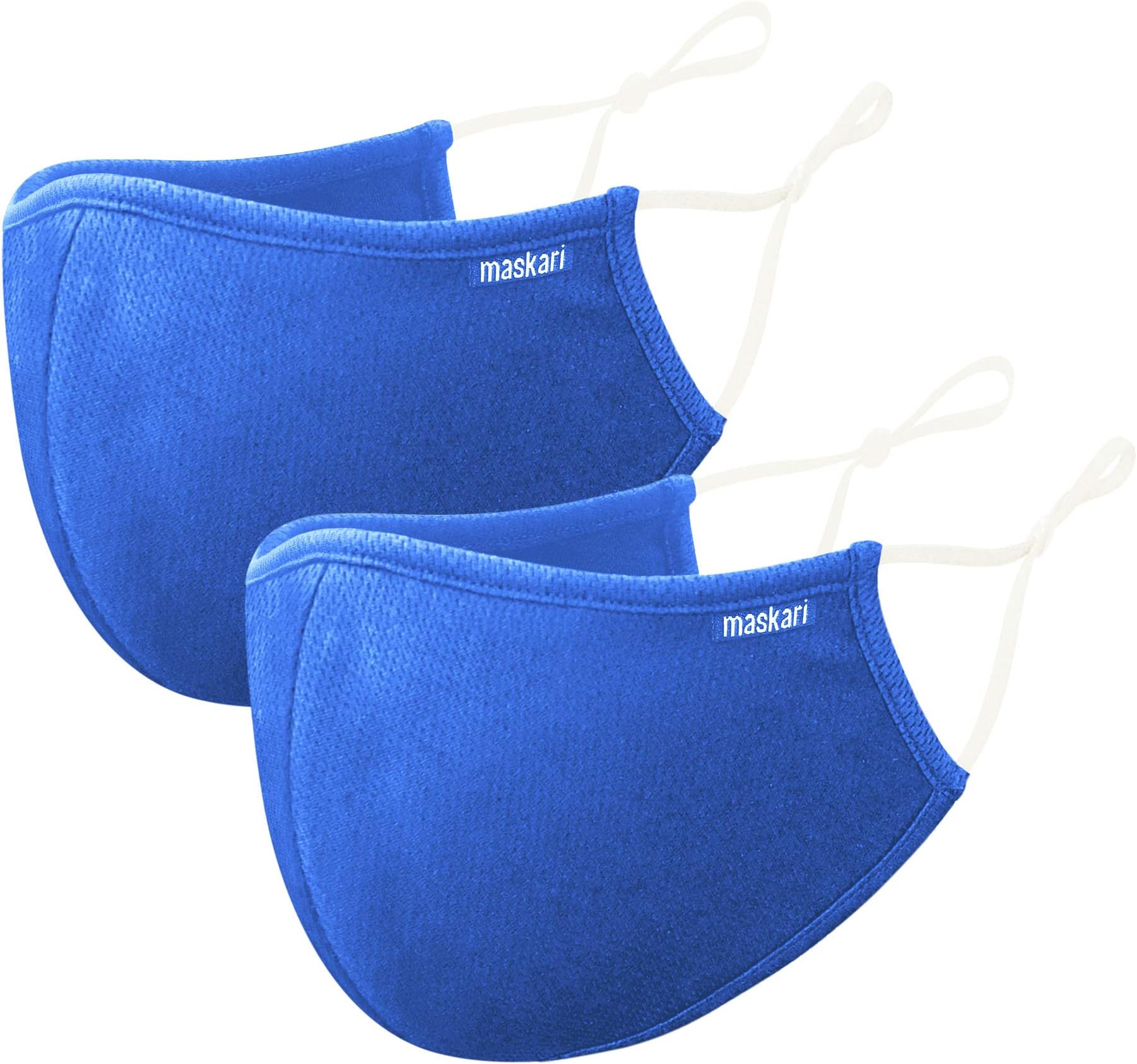 Reusable Face Mask | Face Masks Washable UK | 3 Layer Face Mask | HeiQ Viroblock | Breathable Face Mask | Sporty | Sizes for Men, Women, Teens & Kids | With & without Adjustable Ear loops | By Maskari