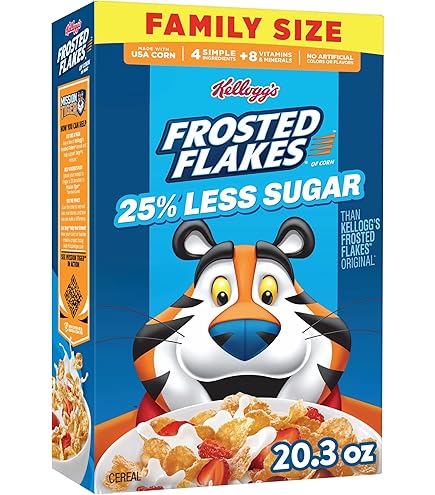 Amazon.com: Kellogg's Frosted Flakes, Breakfast Cereal, Original