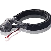 QIQU Synthetic Soft Shackle for Boating ATV UTV SUV 4X4 Truck Recovery Off-Road Camping Farming Marine Industrial (1/4''x80mm