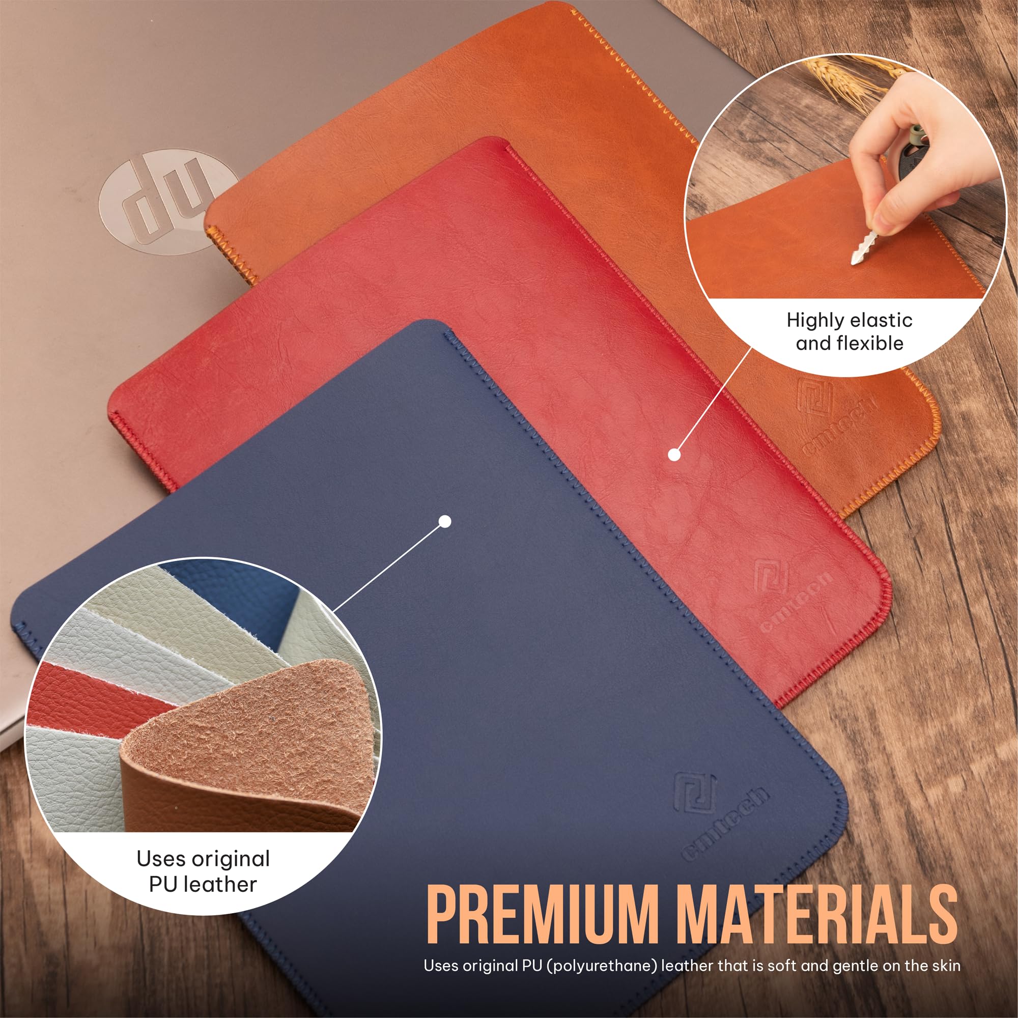 CM Tech Kindle Case - Lightweight Ultra-Thin Protective Cover | Leather | Paperwhite Sleeve | Oasis Compatible | Premium PU Leather | 6th to 12th Generation | Kobo Cover | 11th~12th Generation, Brown