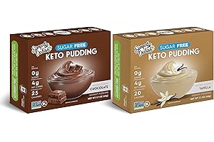Simply Delish Natural Instant Pudding Variety Pack, 1 Chocolate & 1 Vanilla