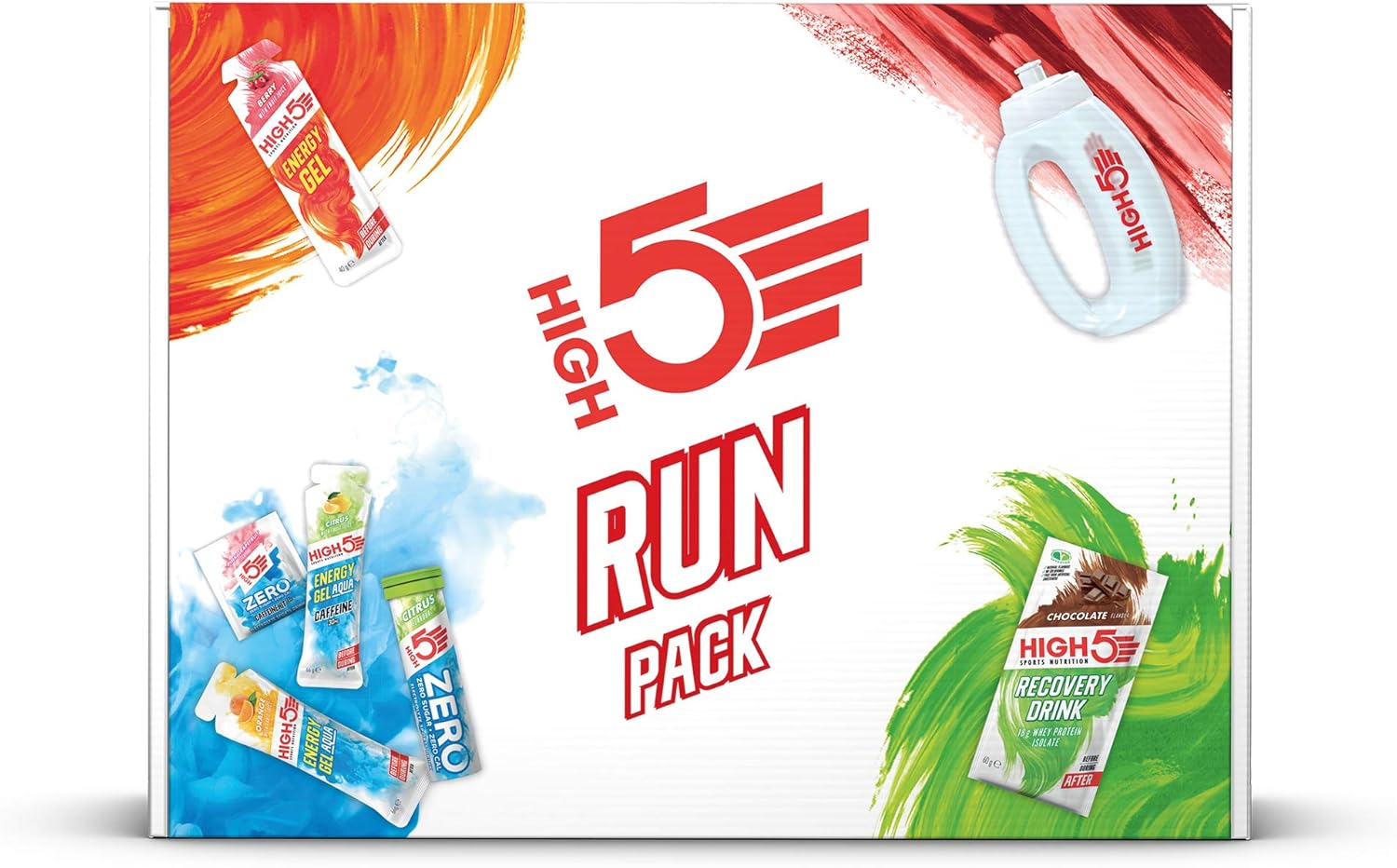HIGH5 Run Pack Containing Running Energy, Hydration & Recovery Products, 13 Count (Pack of 1)