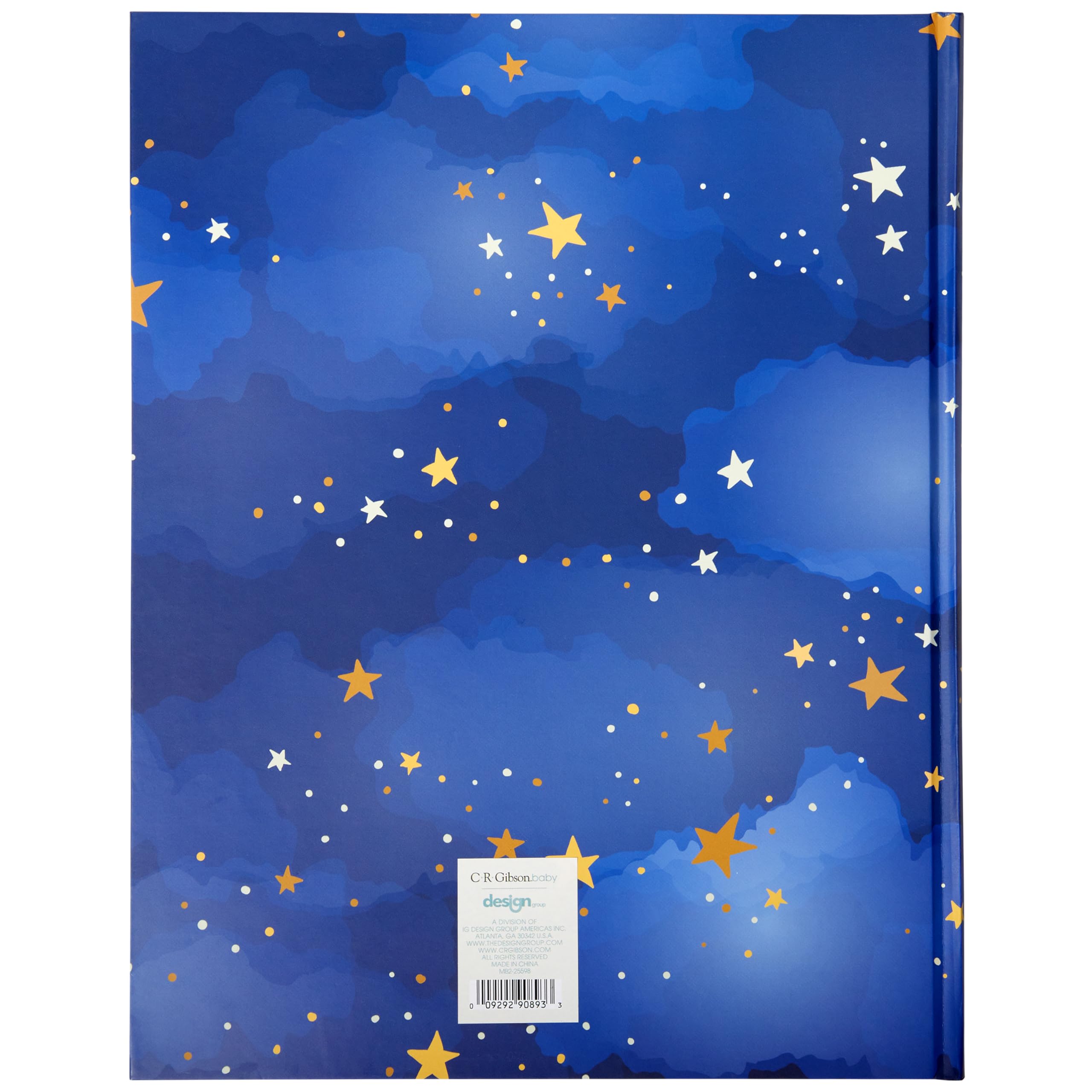 C.R. Gibson Starry Dreams First 5 Years Gender Neutral Baby Memory Book, 8.75