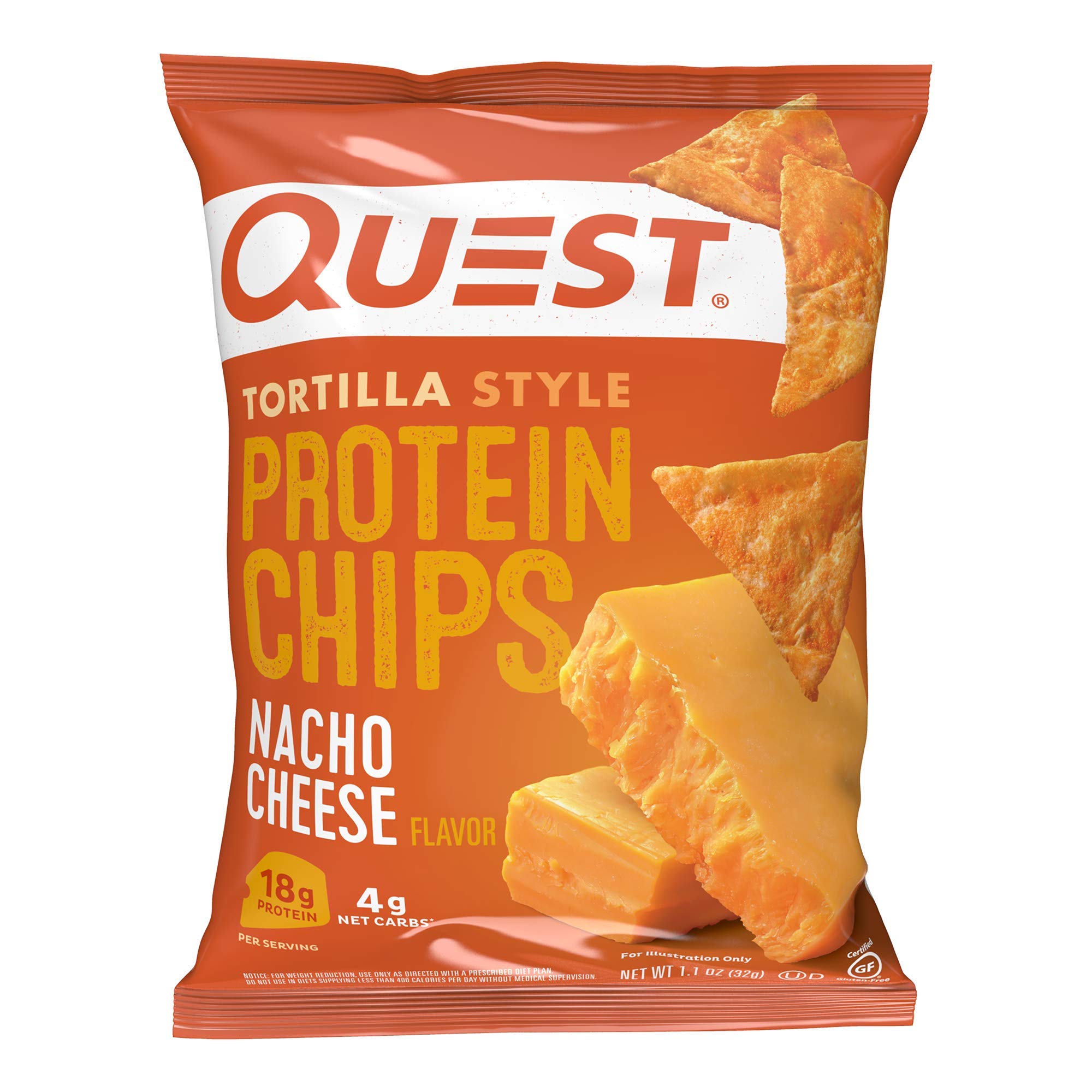 Quest Nutrition Protein Chips Variety Pack (BBQ, Cheddar & Sour Cream, Sour Cream & Onion) and Quest Nacho Cheese Tortilla Style Protein Chips