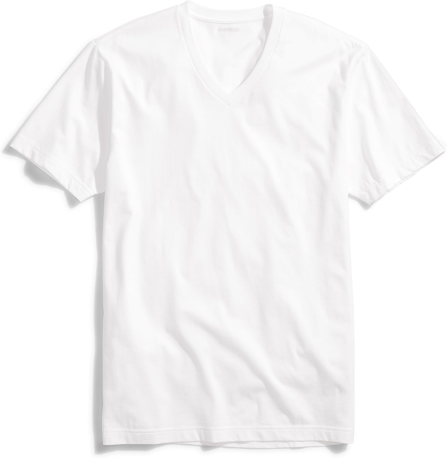 Amazon Brand - Goodthreads Men's Slim-Fit "The Perfect V-Neck T-Shirt" Short-Sleeve Cotton, White, X-Large